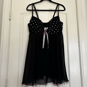 Cacique Babydoll Sheer Nightgown Plus 22/24